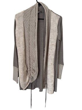 Venus Cardigan Sweater Size Small Open Front Shawl Neck Long Sleeve Colorblock
